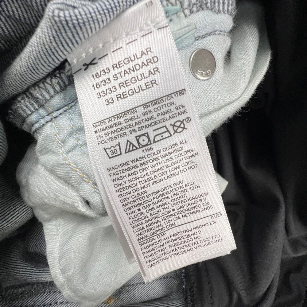 GAP Maternity Jeans Women 16R Blue Full Panel Straight Leg Denim Casual Classic - Picture 5 of 16